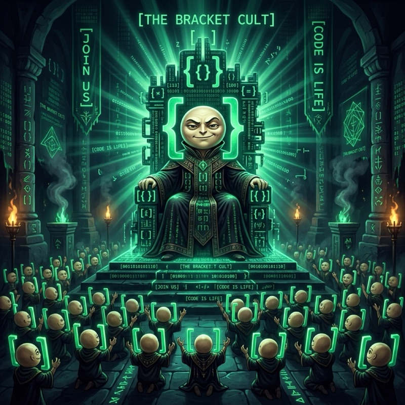 The bracket cult leader on the throne